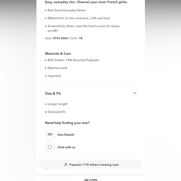 Aerie Tres Cindy Lou Who Grinch Chic Sweatshirt XS - Picture 7 of 11